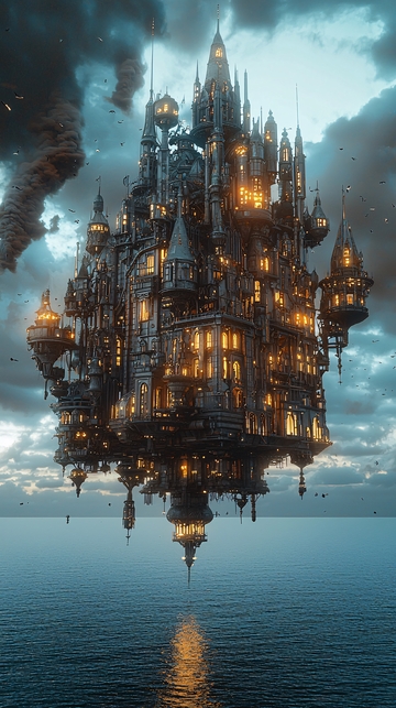 悬浮哥特式城堡