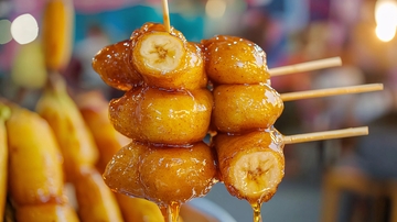 裹糖香蕉串