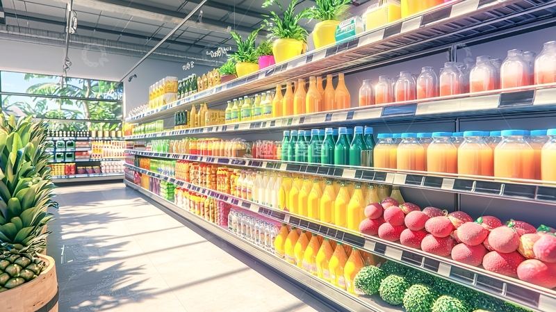 高清大图下载【趣麦麦图】超市货架