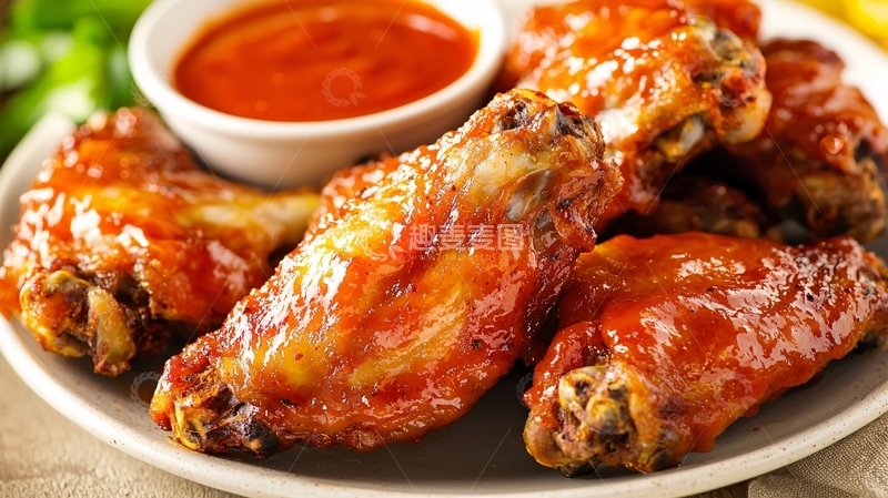 高清大图下载【趣麦麦图】烤鸡翅
