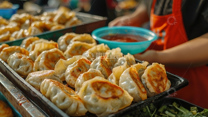 高清大图下载【趣麦麦图】煎饺