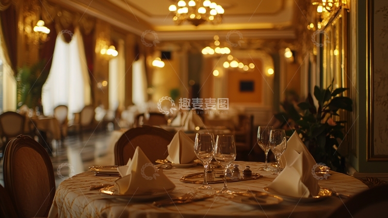 高清大图下载【趣麦麦图】奢华酒店餐厅
