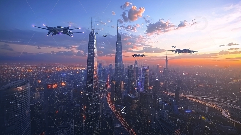 高清大图下载【趣麦麦图】未来都市高清壁纸