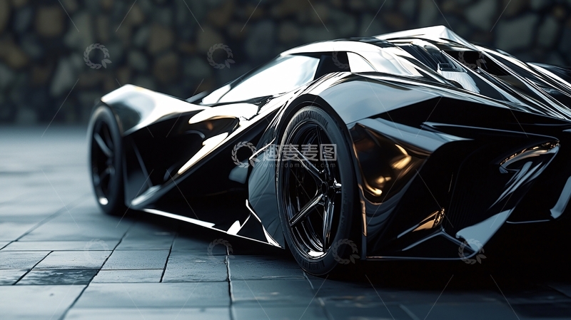 高清大图下载【趣麦麦图】黑色超跑