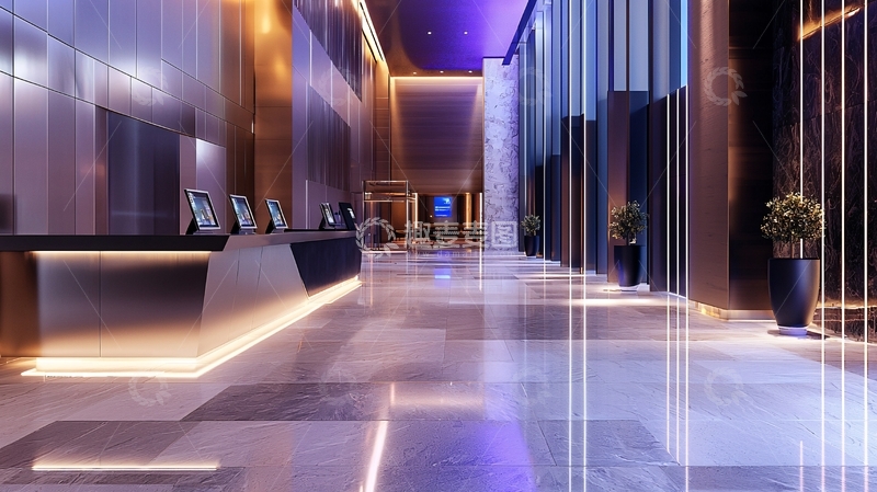 高清大图下载【趣麦麦图】现代化酒店大堂