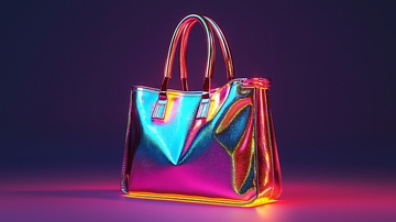 炫彩金属质感手提包