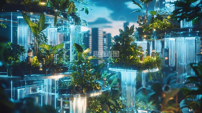 高清大图下载【趣麦麦图】未来都市绿化景观