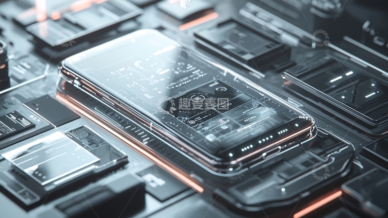高清大图下载【趣麦麦图】透明手机芯片