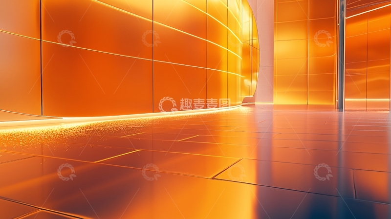 高清大图下载【趣麦麦图】金色金属墙面