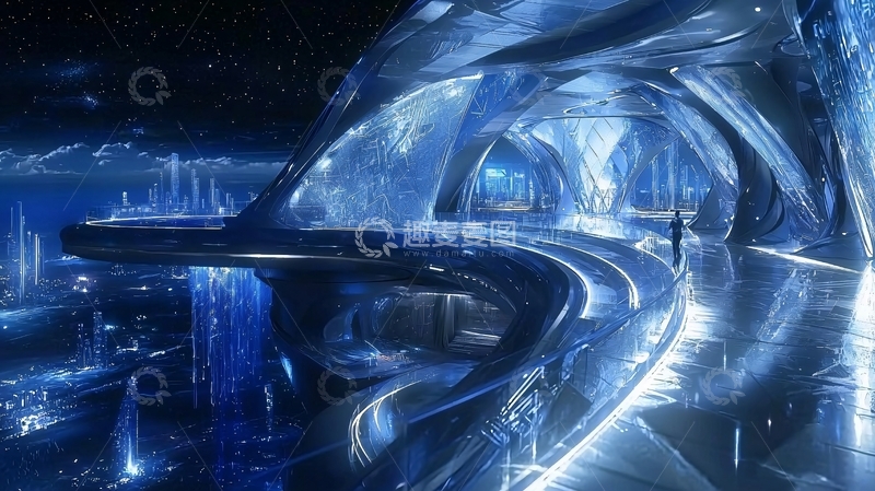 高清大图下载【趣麦麦图】未来科技感城市建筑