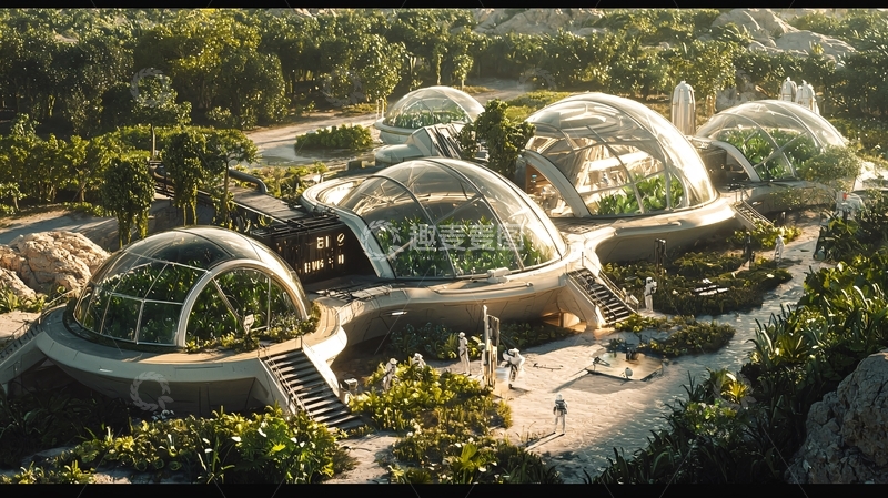高清大图下载【趣麦麦图】未来生态穹顶