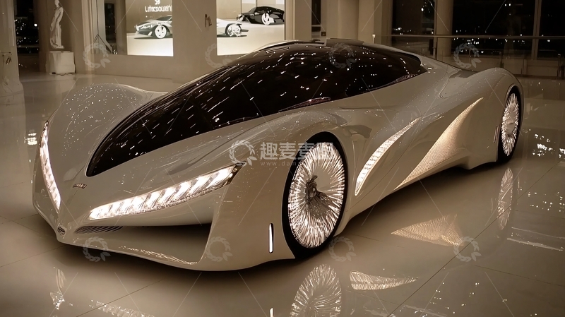 高清大图下载【趣麦麦图】未来主义风格概念车设计