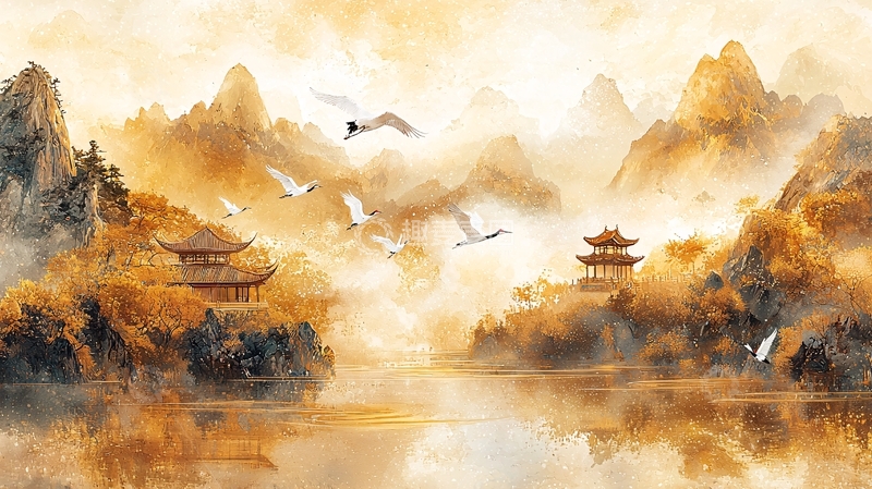 高清大图下载【趣麦麦图】水墨山水画277