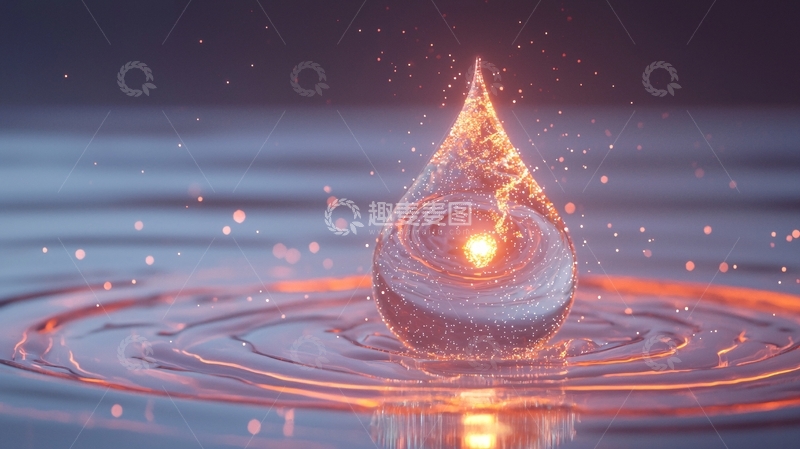 高清大图下载【趣麦麦图】光之水滴