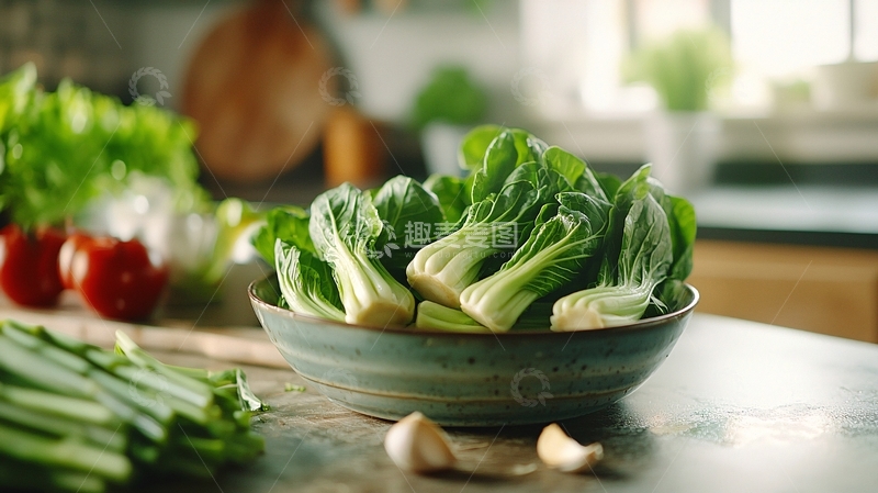 高清大图下载【趣麦麦图】新鲜绿叶蔬菜
