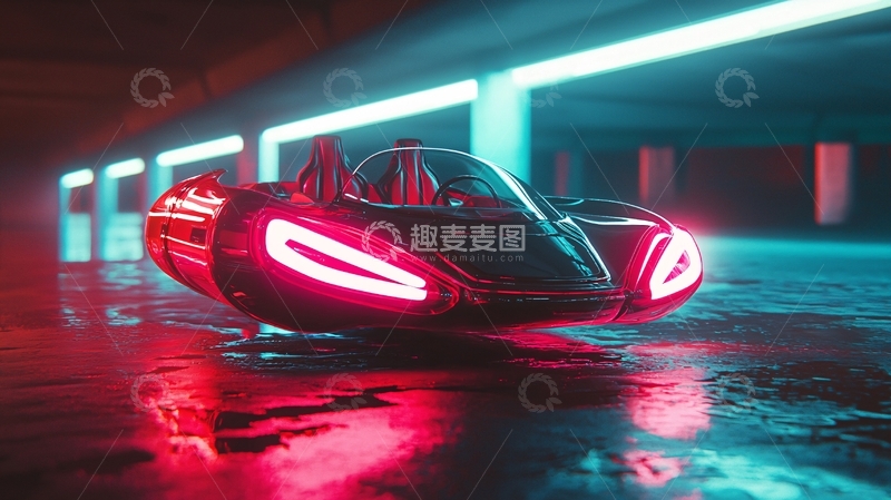 高清大图下载【趣麦麦图】未来感赛车