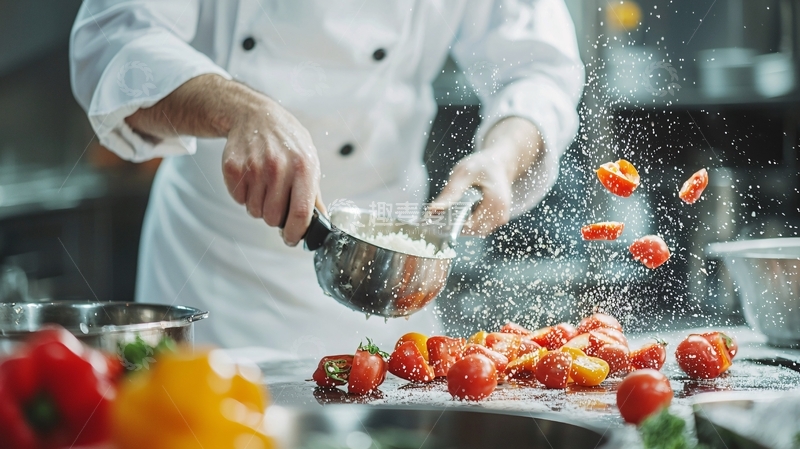 高清大图下载【趣麦麦图】厨师烹饪美食