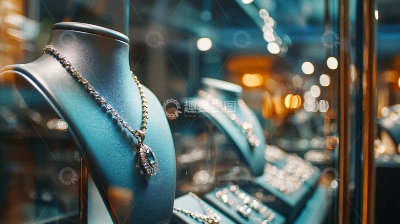 高清大图下载【趣麦麦图】珠宝店橱窗