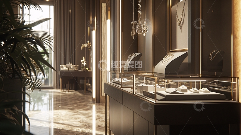高清大图下载【趣麦麦图】高端珠宝店设计
