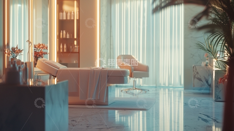 高清大图下载【趣麦麦图】高级美容院场景