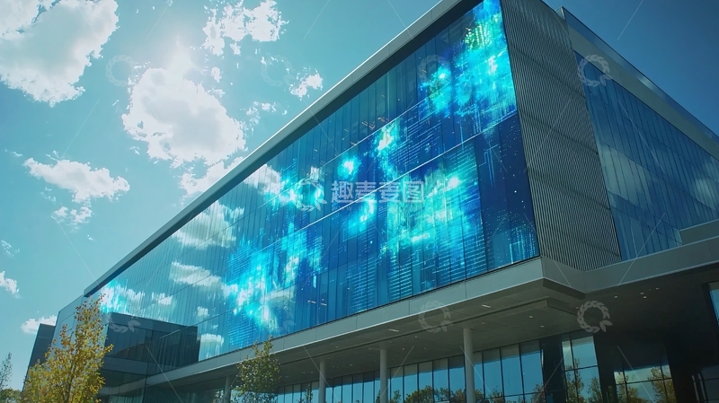 高清大图下载【趣麦麦图】现代化玻璃幕墙建筑