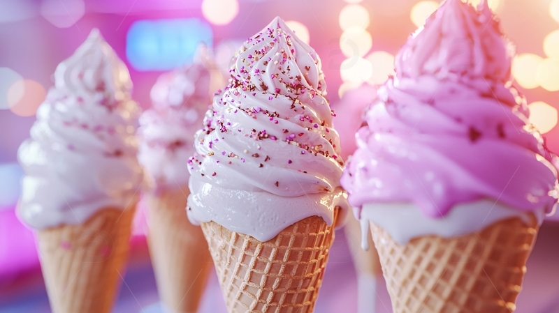高清大图下载【趣麦麦图】美味冰淇淋甜筒