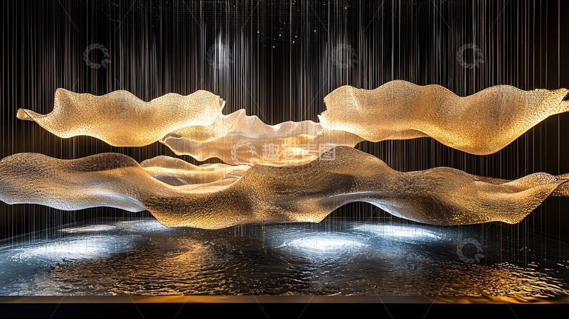 高清大图下载【趣麦麦图】轻盈飘逸的艺术装置