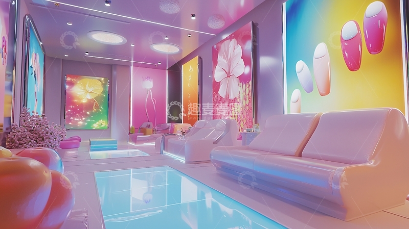 高清大图下载【趣麦麦图】梦幻粉色美甲沙龙
