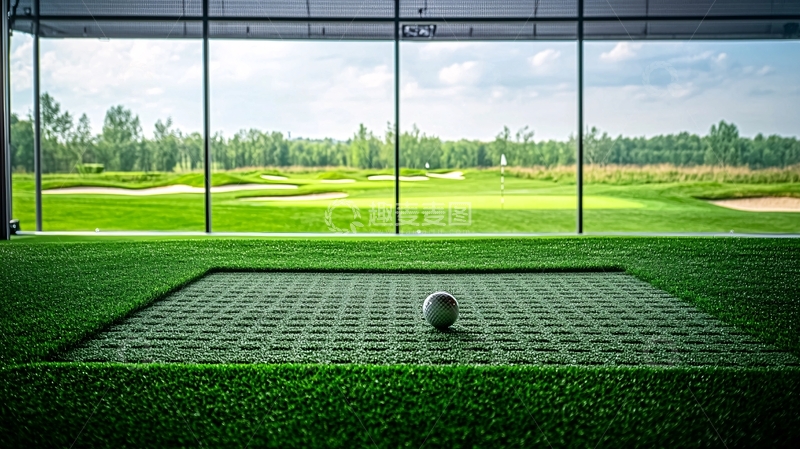 高清大图下载【趣麦麦图】室内高尔夫练习场