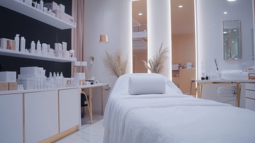 极简风美容院护理室