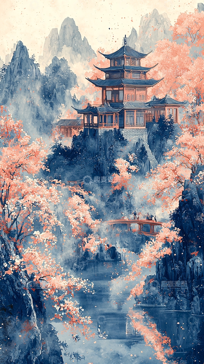 高清大图下载【趣麦麦图】水墨山水画289