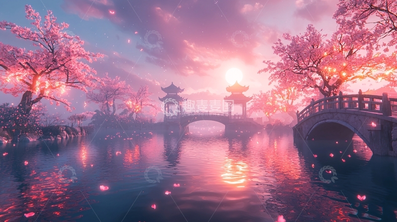 高清大图下载【趣麦麦图】浪漫樱花唯美仙境