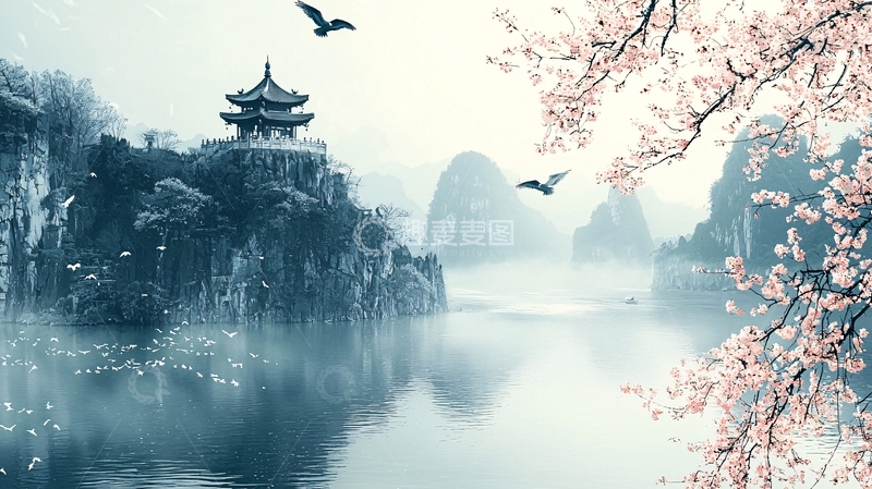 高清大图下载【趣麦麦图】中国风山水