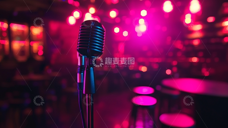 高清大图下载【趣麦麦图】酒吧舞台麦克风