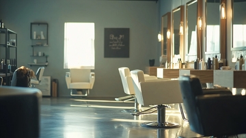 现代时尚理发店室内