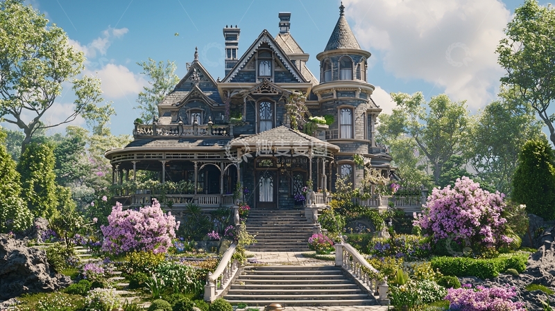 高清大图下载【趣麦麦图】大型豪华别墅