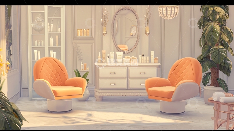 高清大图下载【趣麦麦图】高级美容院场景