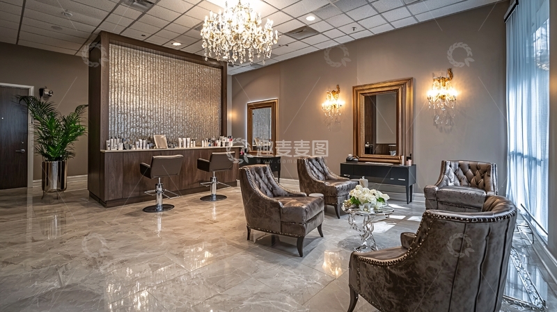 高清大图下载【趣麦麦图】高端美容院休息区