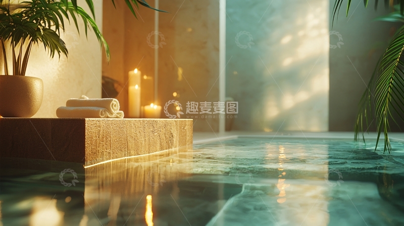 高清大图下载【趣麦麦图】室内泳池