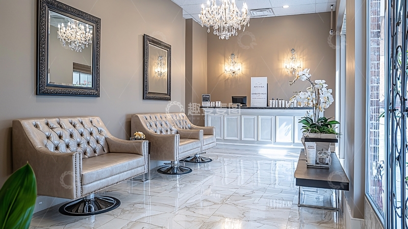 高清大图下载【趣麦麦图】奢华酒店大堂等候区