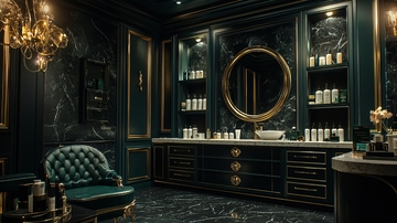 暗黑奢华风格浴室