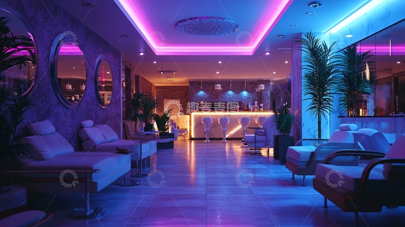高清大图下载【趣麦麦图】美容院的奢华体验