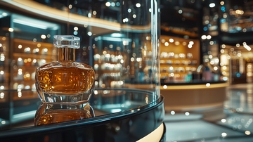 高端香水专柜陈列