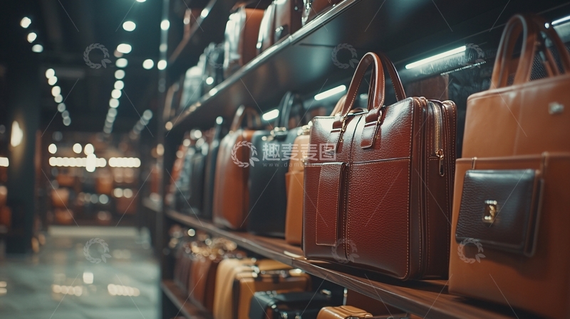 高清大图下载【趣麦麦图】高端真皮手提包陈列