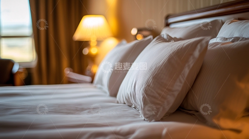 高清大图下载【趣麦麦图】舒适温馨酒店床铺