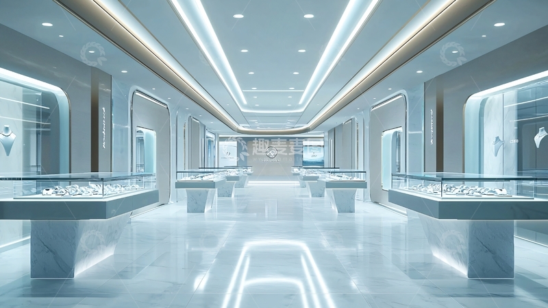 高清大图下载【趣麦麦图】现代简约珠宝店设计