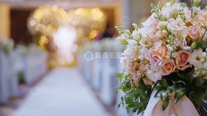 高清大图下载【趣麦麦图】婚礼现场鲜花装饰