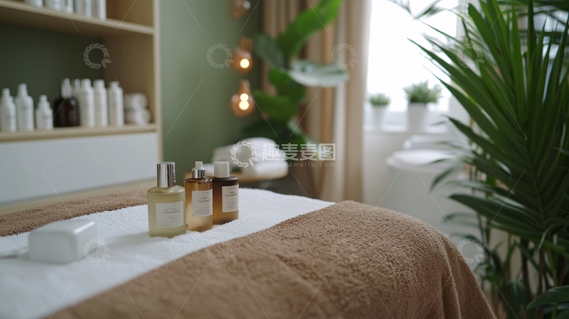 高清大图下载【趣麦麦图】美容院按摩床