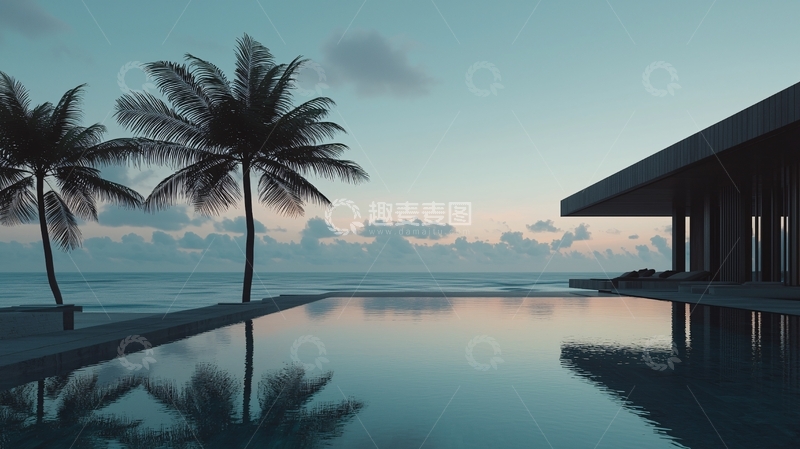 高清大图下载【趣麦麦图】海边度假酒店