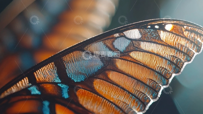 高清大图下载【趣麦麦图】蝴蝶翅膀特写
